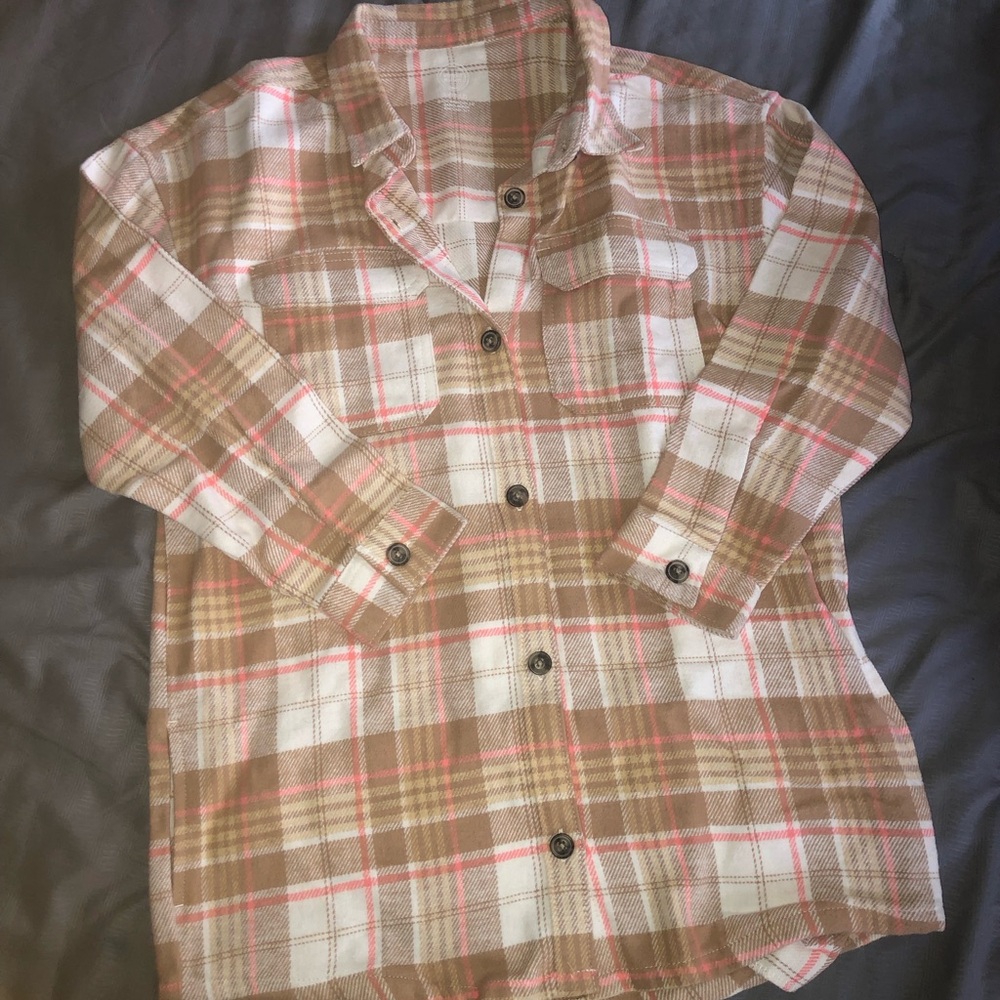 New Plaid Button-Up Shirt